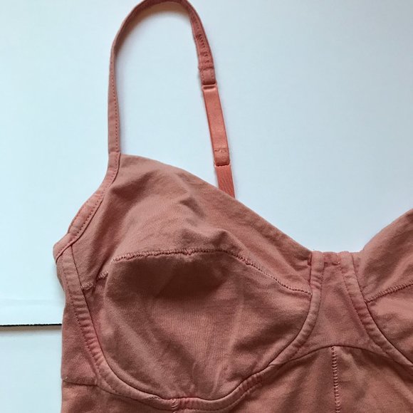 Aritzia Wilfred Noho Bustier Cami Camisole Tank Bra Top Adjustable Strap Sz M - Picture 9 of 14